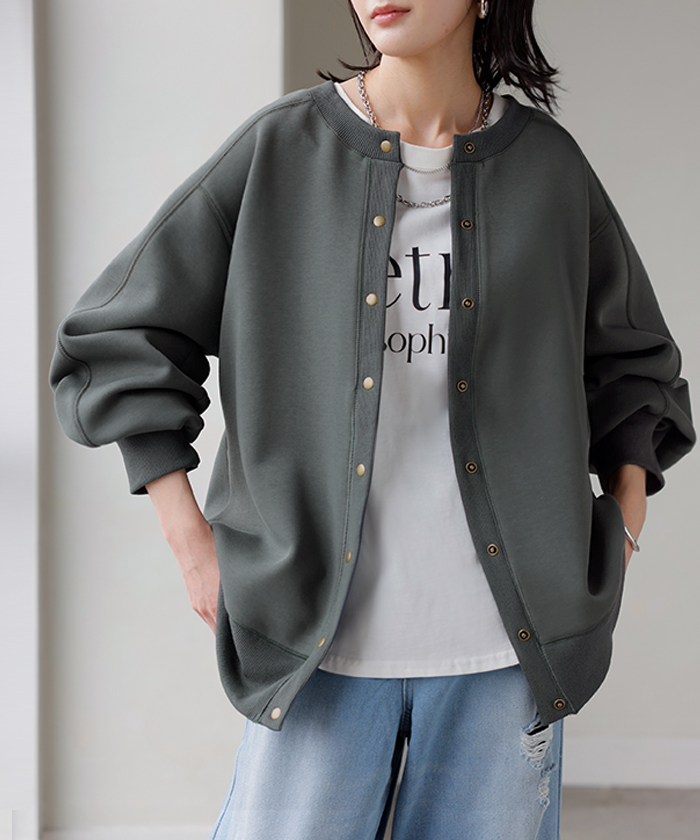 カーディガン ダンボール ロング レディース カーデ トップス アウター ロングカーデ ライトアウター | HUG.U | 03