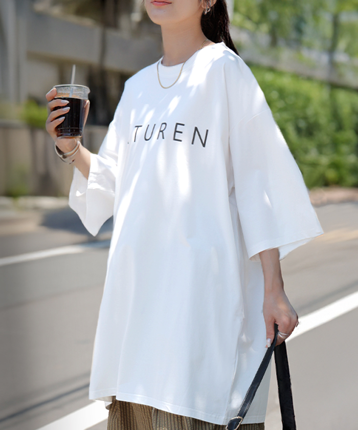 HUG.U（ハグユー） Tシャツ ロゴ 接触冷感 トップス レディース 半袖