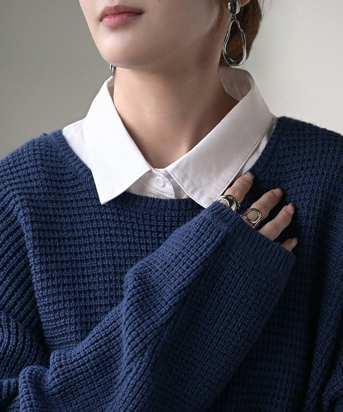 つけ襟 レイヤード シャツ 風 ブラウス レディース フリル 重ね着 チェック 無地 チェックシャツ 付け襟 襟 綿100％ ハイネック スタンドカラー ディッキー | HUG.U | 01