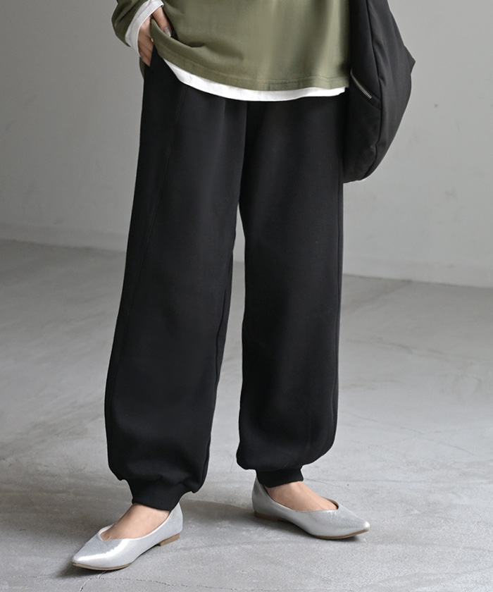 パンツ 特暖 裏シャギー スウェット レディース ロング スウェットパンツ 選べる 2丈 裏起毛 ロングパンツ ジョガーパンツ ズボン ゆったり | HUG.U | 03