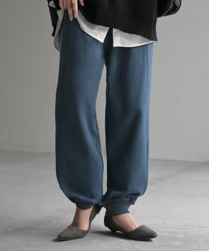パンツ 特暖 裏シャギー スウェット レディース ロング スウェットパンツ 選べる 2丈 裏起毛 ロングパンツ ジョガーパンツ ズボン ゆったり | HUG.U | 02