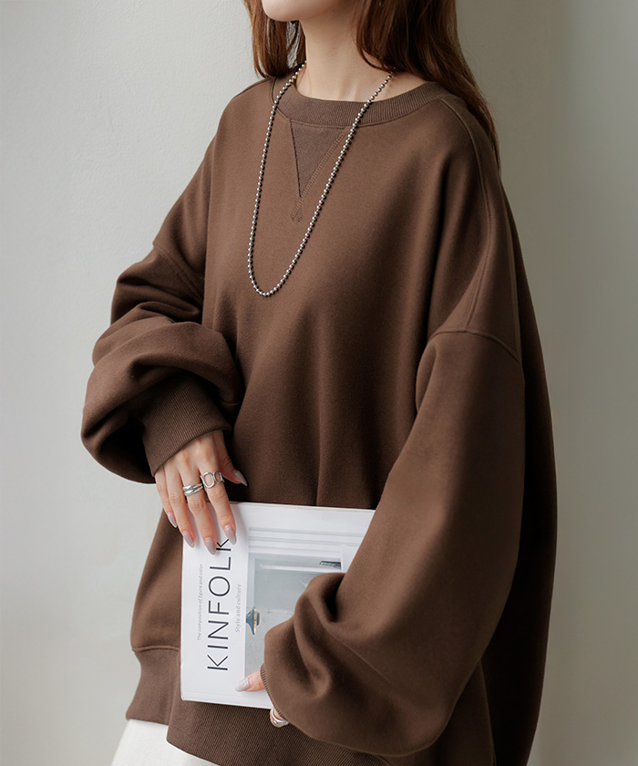 HUG.U（ハグユー） スウェット 特暖 裏シャギー レディース トップス