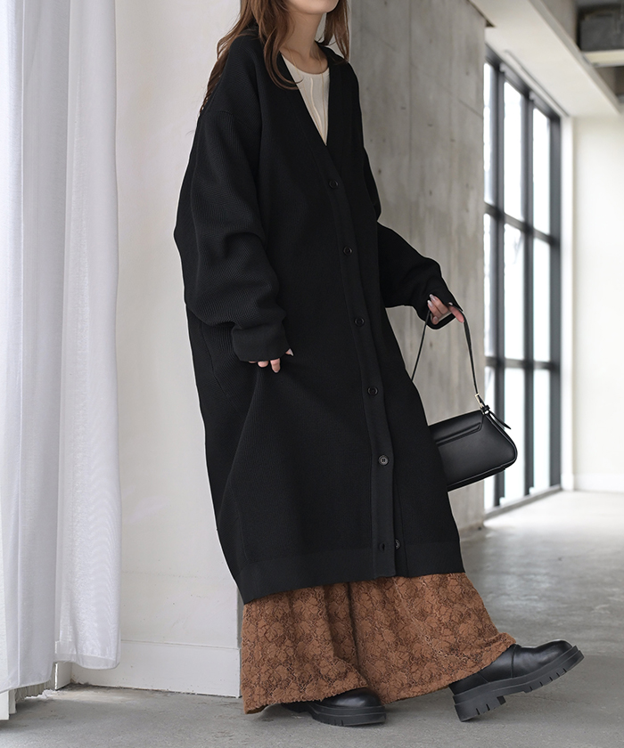 HUG.U（ハグユー） ニット スポンジニット カーディガン レディース