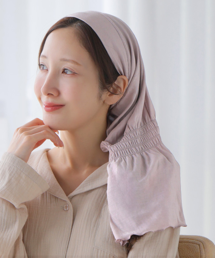 ナイトキャップ 朝まで脱げにくい 天然シルク100％ シルク 100% ヘアケアキャップ ロング ヘアケア ナイト キャップ 筒状 ロングヘア ミディアムヘア ショート | HUG.U | 01