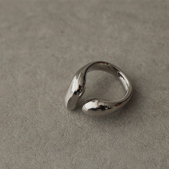 リング レディース アクセサリー アクセ  シルバーアクセサリー 指輪 フォークリング ドロップ 大ぶり 12号 中指 人差し指 | HUG.U | 02