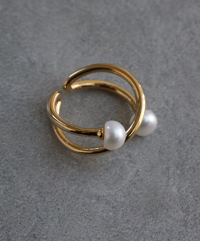 HUG.U イヤーカフ リング 2way レディース アクセサリー