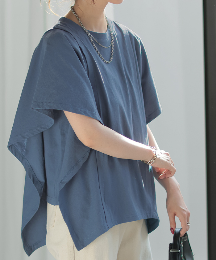 HUG.U SALE Tシャツ レディース トップス 綿 体型カバー
