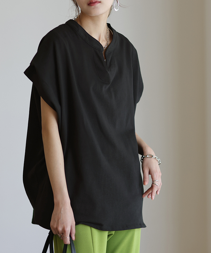 tシャツ キーネックカットソートップス レディース 楽天市場】キーネック カットソー レディース tシャツ トップス