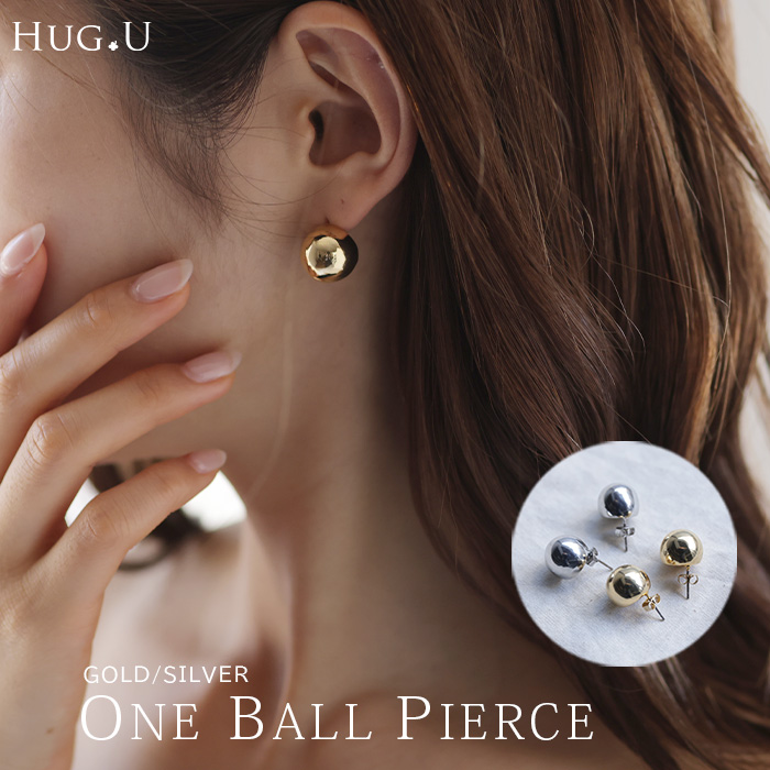 ピアス ボール アクセサリー 丸 大きめ 半円 シルバー ゴールド シルバーアクセサリー 大ぶり 丸玉 アクセ : jp436 :  HUG.U(ハグユー) - 通販 - Yahoo!ショッピング