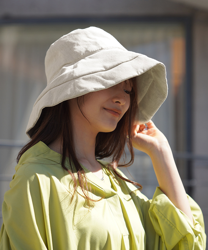 帽子 レディース UVカット 遮光 完全遮光 洗える お洒落 かわいい UV ハット つば広 接触冷...