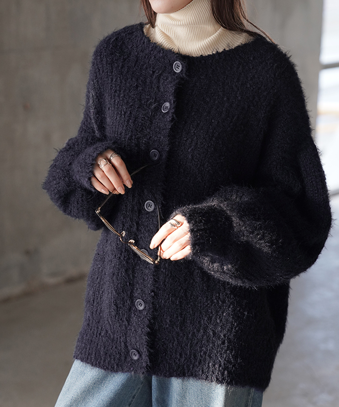 ニット 前後 2way プルオーバー カーディガン カーデ ニットカーディガン レディース セーター トップス | HUG.U | 05