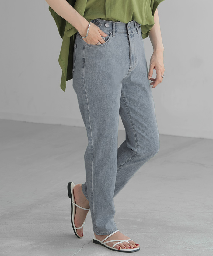 デニム パンツ デニムパンツ レディース スキニーパンツ スキニー 大きいサイズ ジーンズ ジーパン ボトム | HUG.U | 02