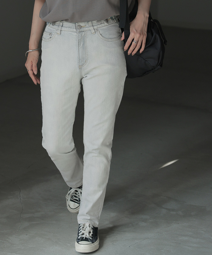 デニム パンツ デニムパンツ レディース スキニーパンツ スキニー 大きいサイズ ジーンズ ジーパン ボトム | HUG.U | 01