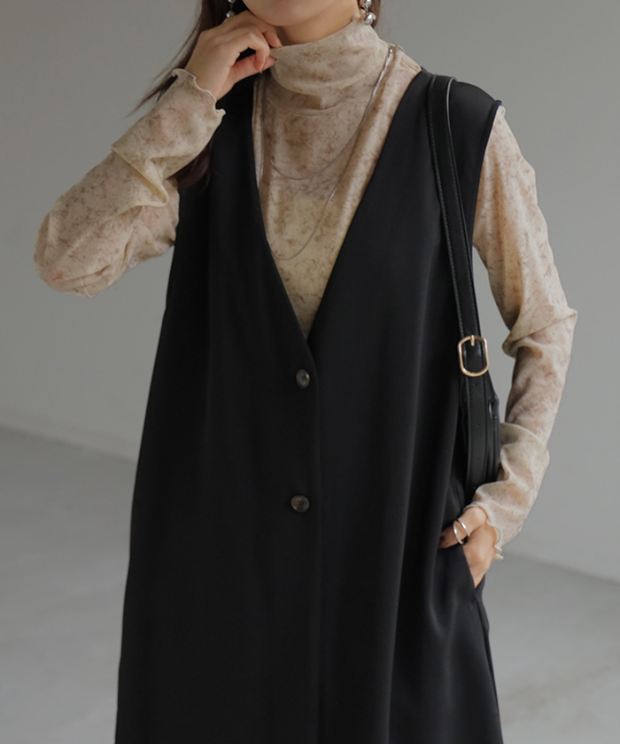 パンツ デニム ワイド 綿100 レディース ロング 長め ボトムス ダメージ 加工 ハイウエスト デニムパンツ 無地 ジーパン | HUG.U | 01