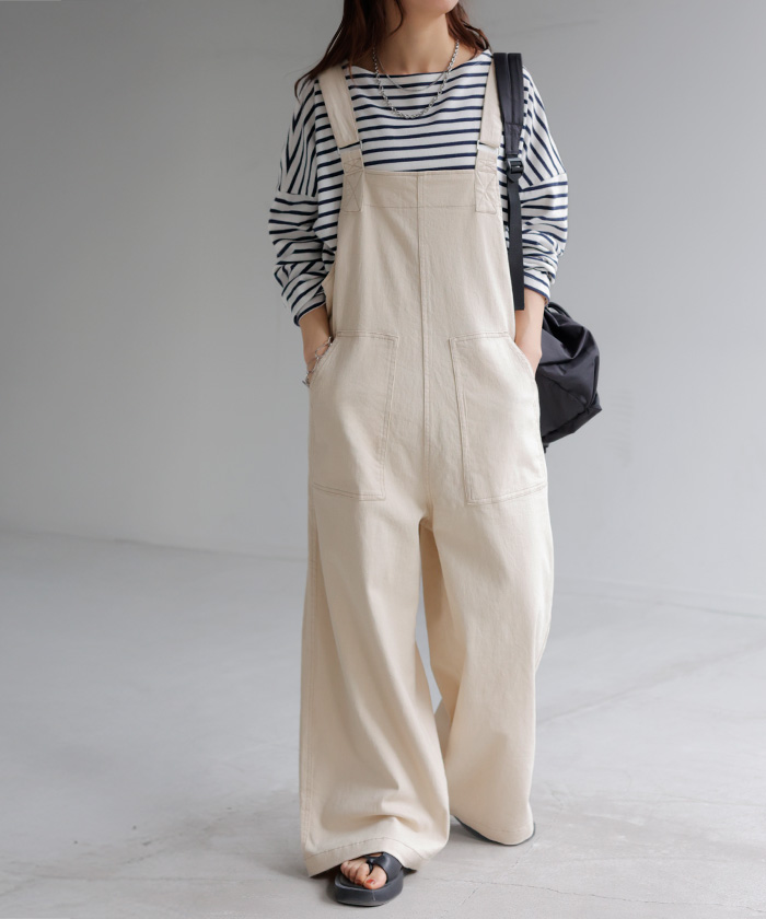 HUG.U（ハグユー） サロペット デニム レディース サロペ パンツ