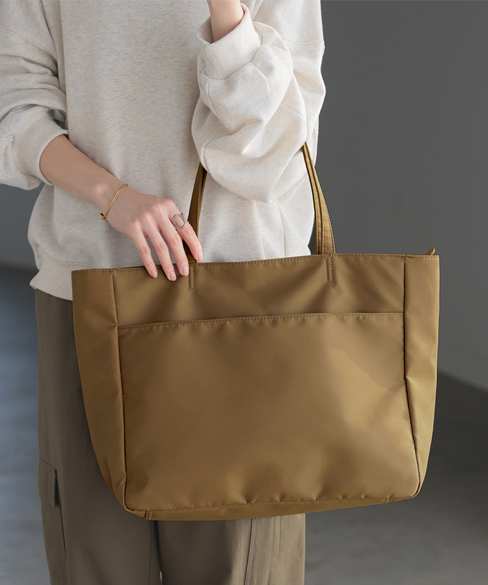 大容量　トートバッグ　軽量　beige HUG.U トート 大容量 a4 サイズ レディース トートバック 大きい