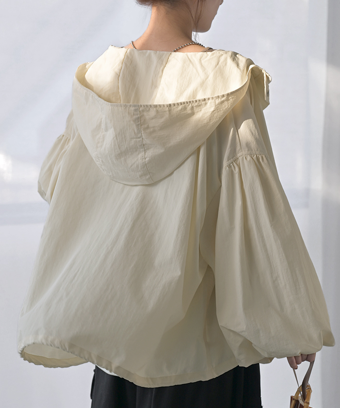 ブルゾン  撥水 別売り セットアップ 可 ジャスト丈 レディース アウター ナイロン ジャケット コート | HUG.U | 01