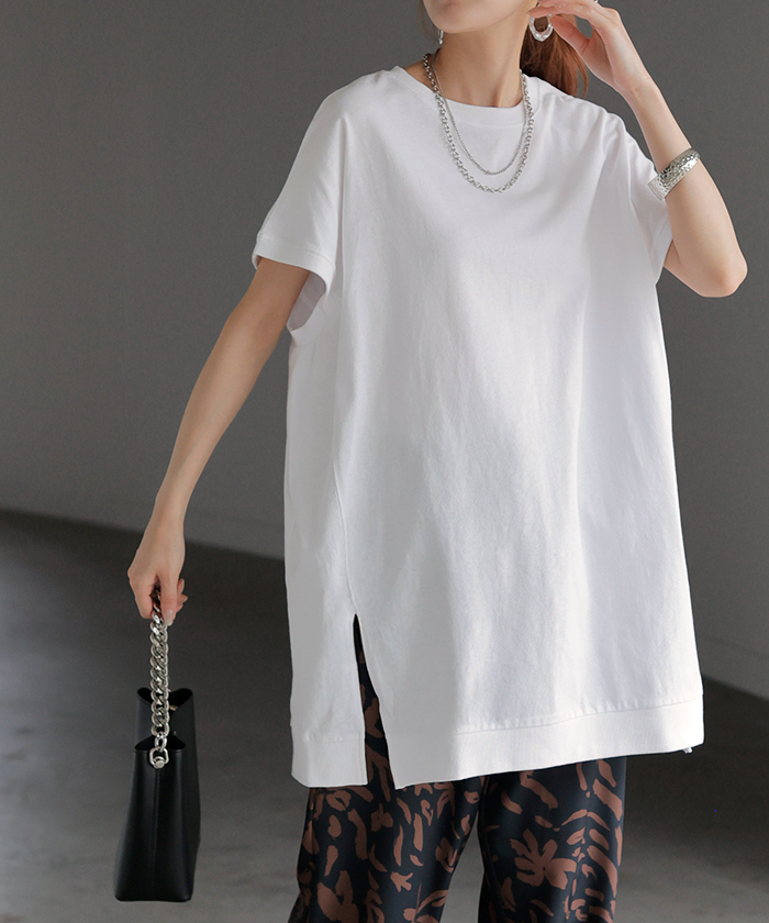 カットソー Tシャツ レディース 半袖 ブラウス チュニック 半袖tシャツ コットン インナー ロンＴ 綿 無地 ゆったり ラフ カジュアル 春 ス 楽天市場】【 30％OFF 】 冷感tシャツ レディース 夏 チュニック