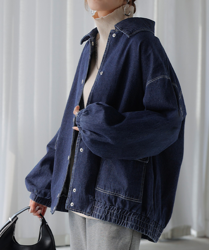 HUG.U（ハグユー） ジャケット デニム 綿100 レディース ロング G 