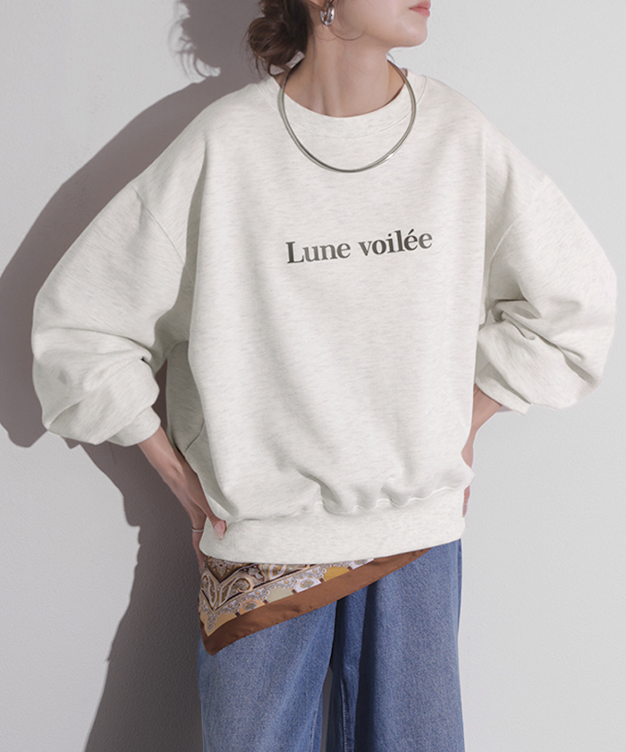 HUG.U（ハグユー） スウェット ロゴ ロゴスウェット レディース