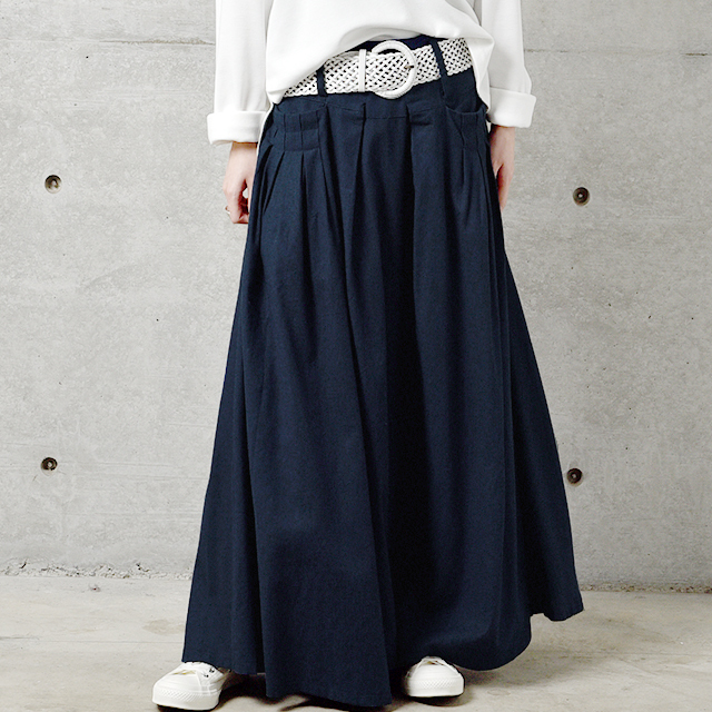 スカート ロング ロングスカート マキシスカート フレアスカート Aライン 大人MUSE | HUG.U | 04