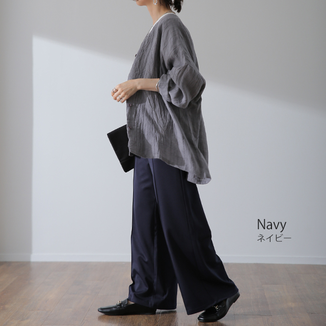 HUG.U パンツ レディース ボトムス ワイドパンツ イージーパンツ