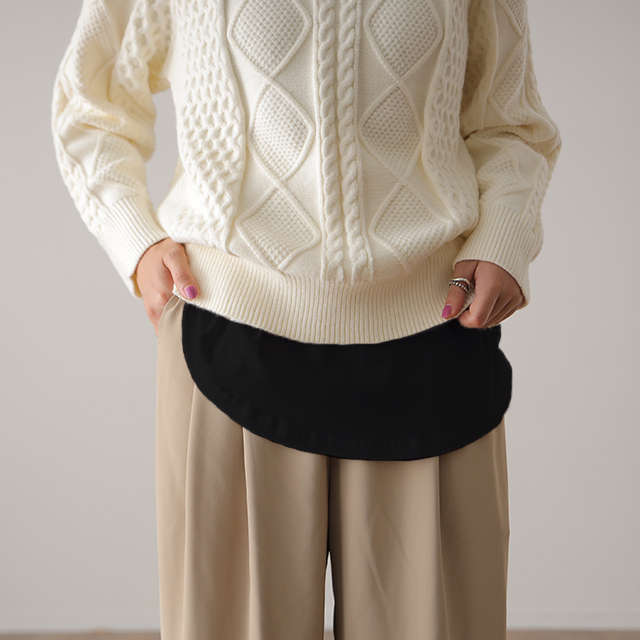 レイヤード 付け裾 腹巻き 体型カバー 大きいサイズ レディース 腹巻 インナー | HUG.U | 12