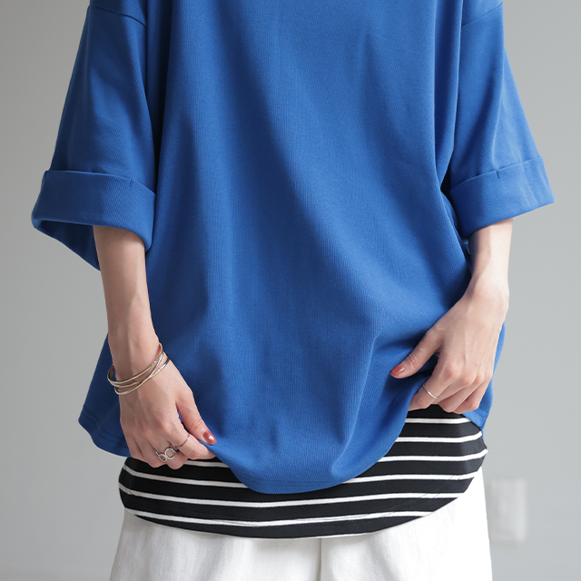 HUG.U レイヤード 付け裾 腹巻き 体型カバー 大きいサイズ