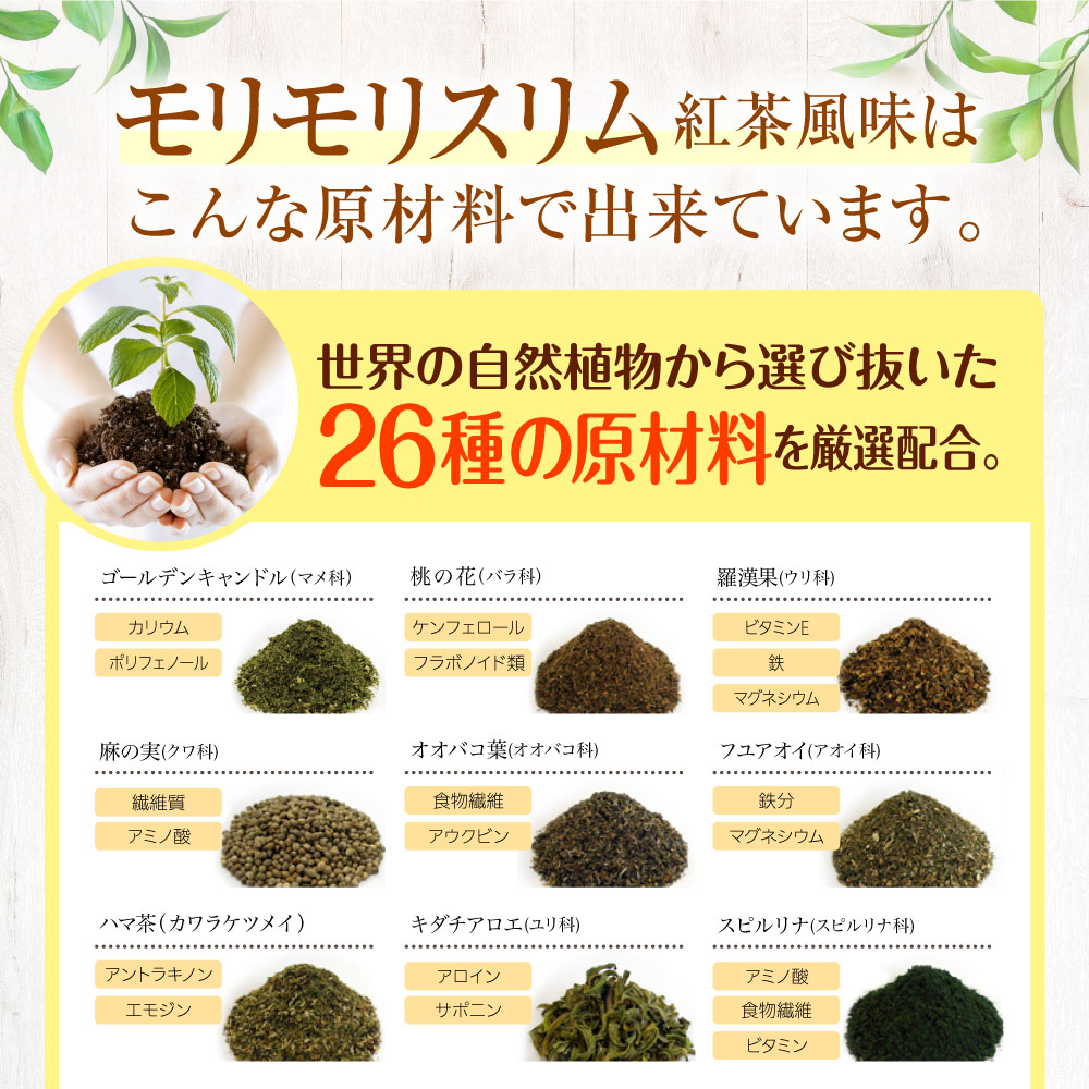 公式ショップ】モリモリスリム 紅茶風味 30日分 （5g×30包）自然美容 