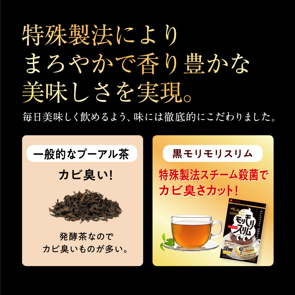 モリモリスリム プーアル茶 120包(30包✕4箱) ダイエット お通じ 便秘 Amazon.co.jp: 黒モリモリスリム ダークティー プーアル茶 風味 ティー