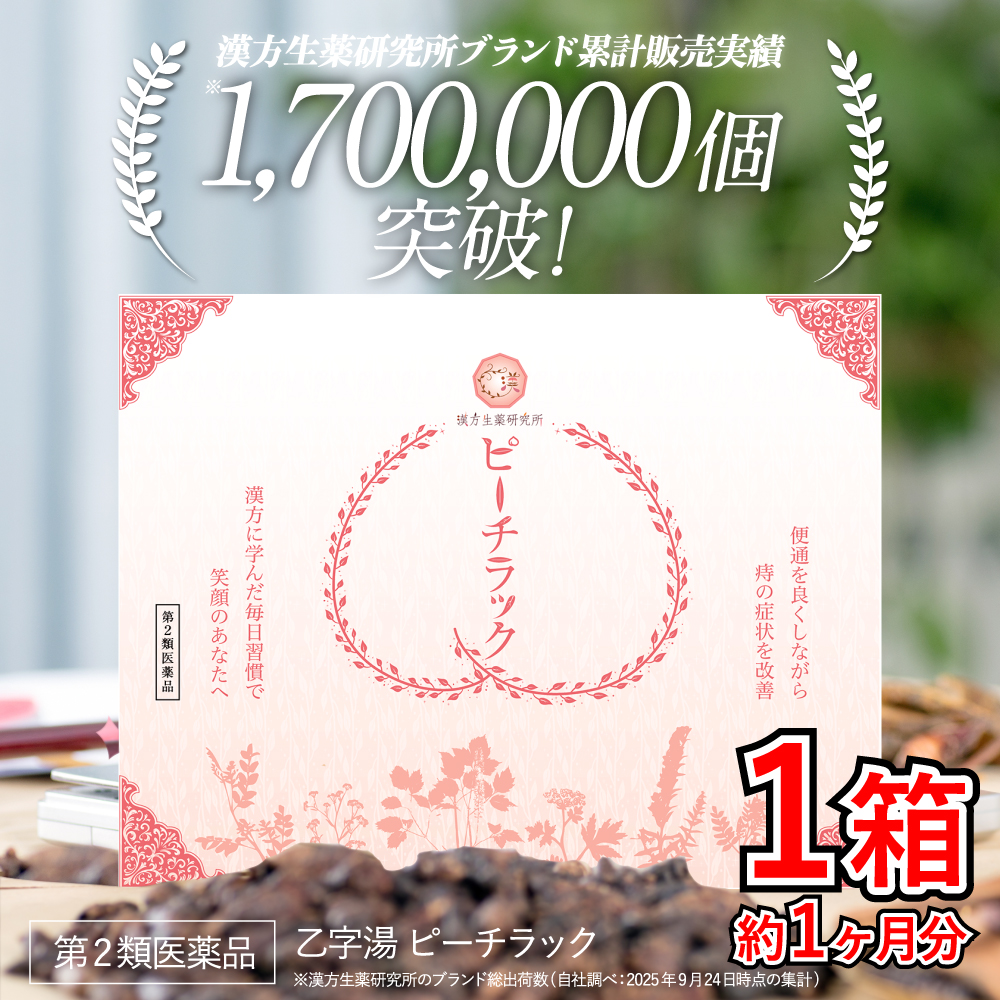 漢方生薬研究所 【第2類医薬品】乙字湯 痔の薬 切れ痔 いぼ痔 漢方 1箱 