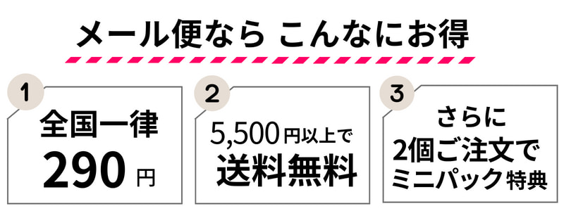 メール便ならこんなにお得