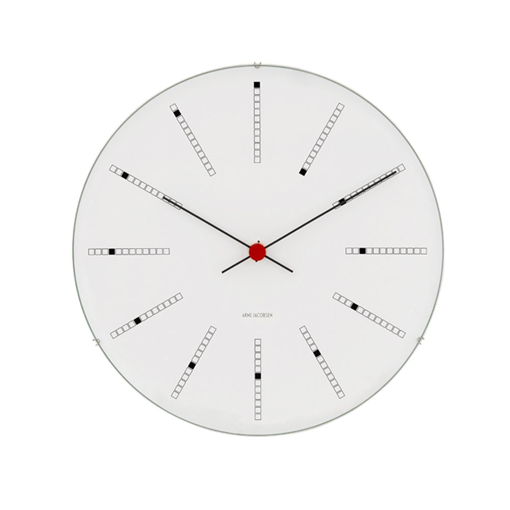 Arne Jacobsen アルネヤコブセン Bankers Wall clock インテリア バンカーズウォールクロック 壁掛け時計 引っ越し 新築 ホワイト 43620 16cm ギフト プレゼント｜herbette｜02