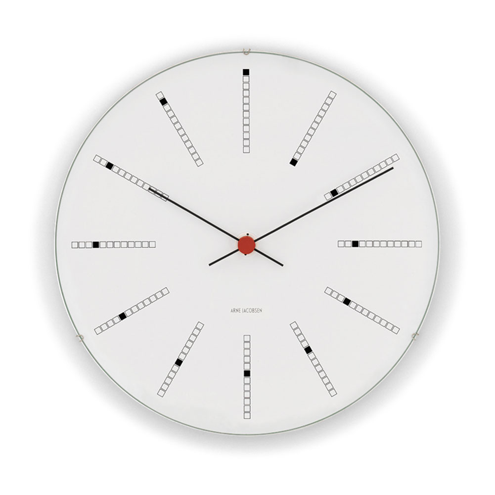 Arne Jacobsen アルネヤコブセン Bankers Wall clock インテリア バンカーズウォールクロック 壁掛け時計 ホワイト ブラック 43630 43636 21cm｜herbette｜02
