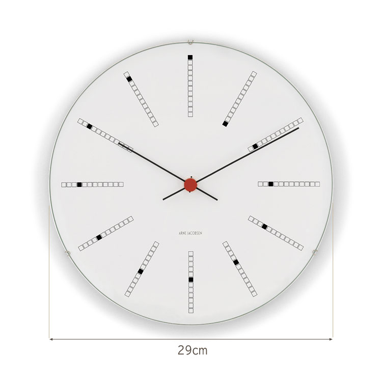USED/アルネ・ヤコブセン　バンカーズクロック　29cm 壁掛け時計　ホワイト ARNE JACOBSEN（アルネ ヤコブセン） Bankers Wall clock インテリア