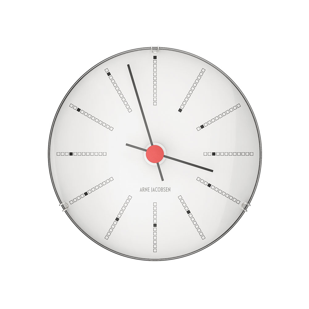 Arne Jacobsen アルネヤコブセン Bankers Wall clock インテリア バンカーズウォールクロック 壁掛け時計  43688 12cm ギフト プレゼント 新築 引っ越し お祝い｜herbette｜02