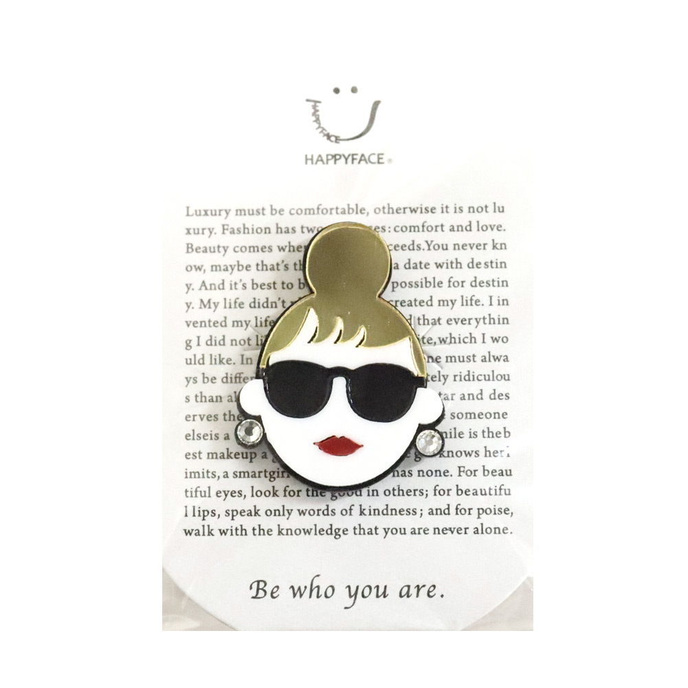 マグチャーム HAPPY FACE LADY EMMA サングラス アクリル