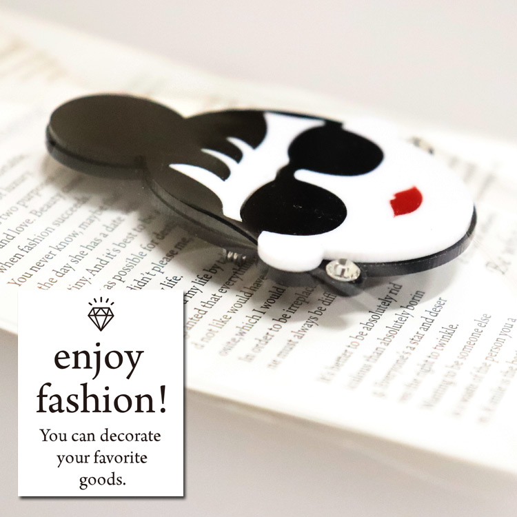 ちろぴの　アクセサリー　グッズ　まとめ売り　ブローチ　ストラップ　サングラス HAPPY FACE EMMA ブローチ 大 サングラス LADY アクリル