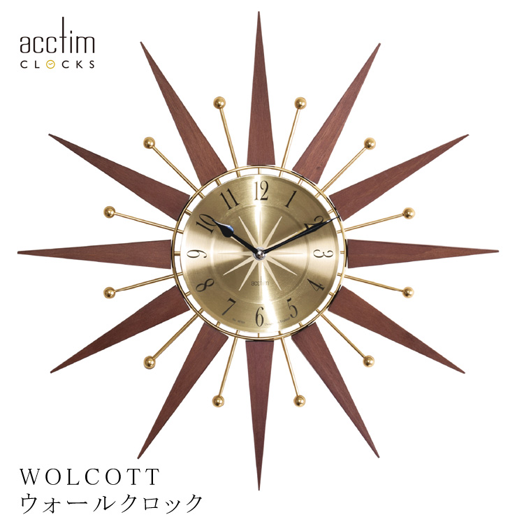 acctim WOLCOTT ウォールクロック 掛け時計 インテリア 時計 壁掛け