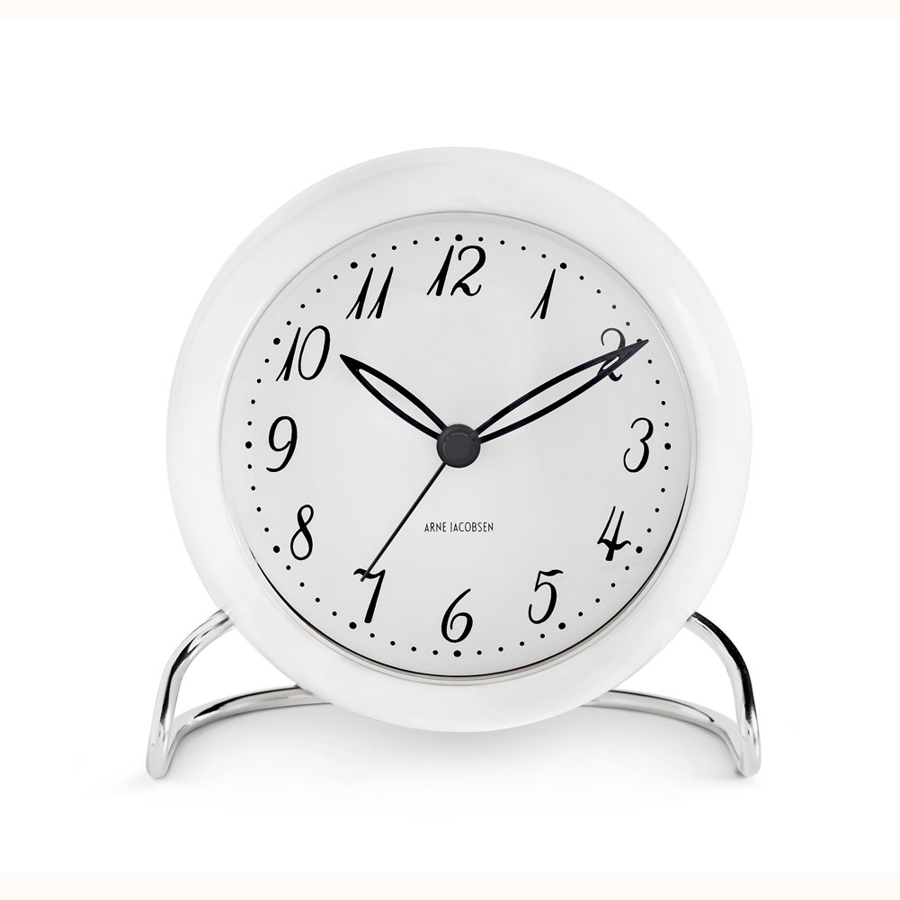 Arne Jacobsen アルネヤコブセン LK Table clock インテリア LKテーブルクロック 置き時計 ホワイト 43670 11cm ギフト プレゼント 新築 引っ越し お祝い｜herbette｜02