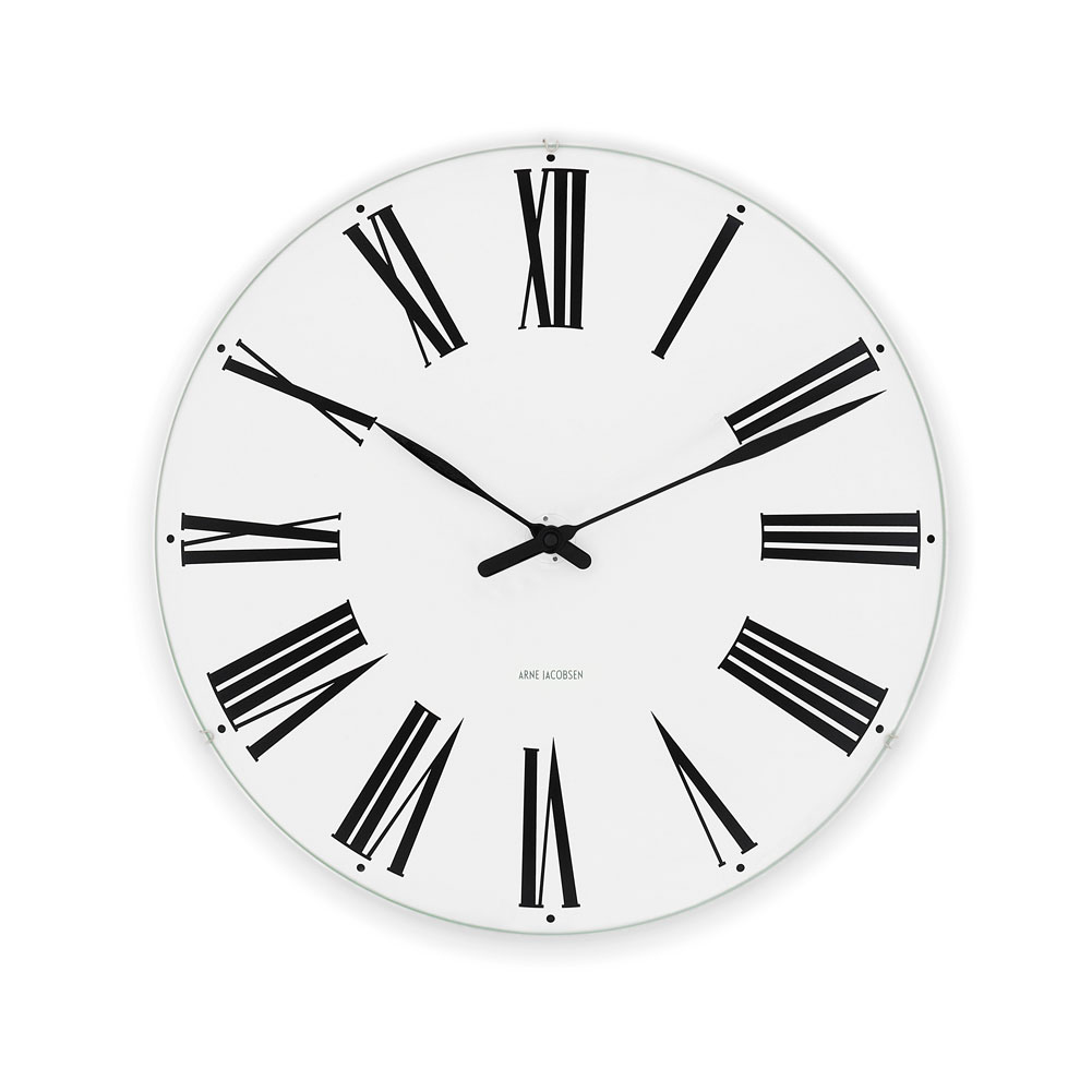 Arne Jacobsen アルネヤコブセン Roman Wall clock インテリア 壁掛け時計 ホワイト 43642 29cm ギフト プレゼント 新築 引っ越し お祝い｜herbette｜02
