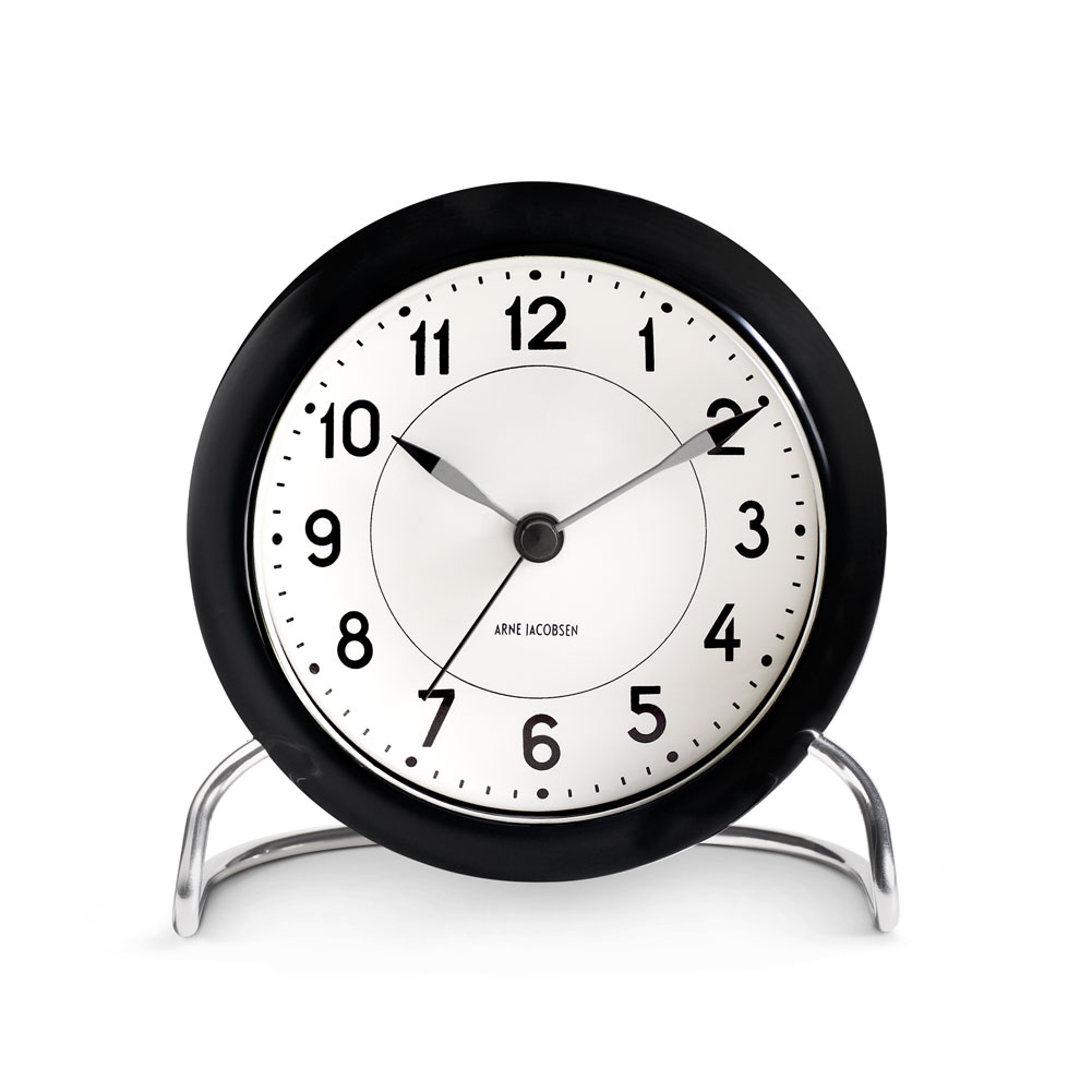 Arne Jacobsen アルネヤコブセン Station Table clock インテリア ステーションテーブルクロック 置き時計 11cm 43672 ギフト プレゼント 新築 引っ越し お祝い｜herbette｜02