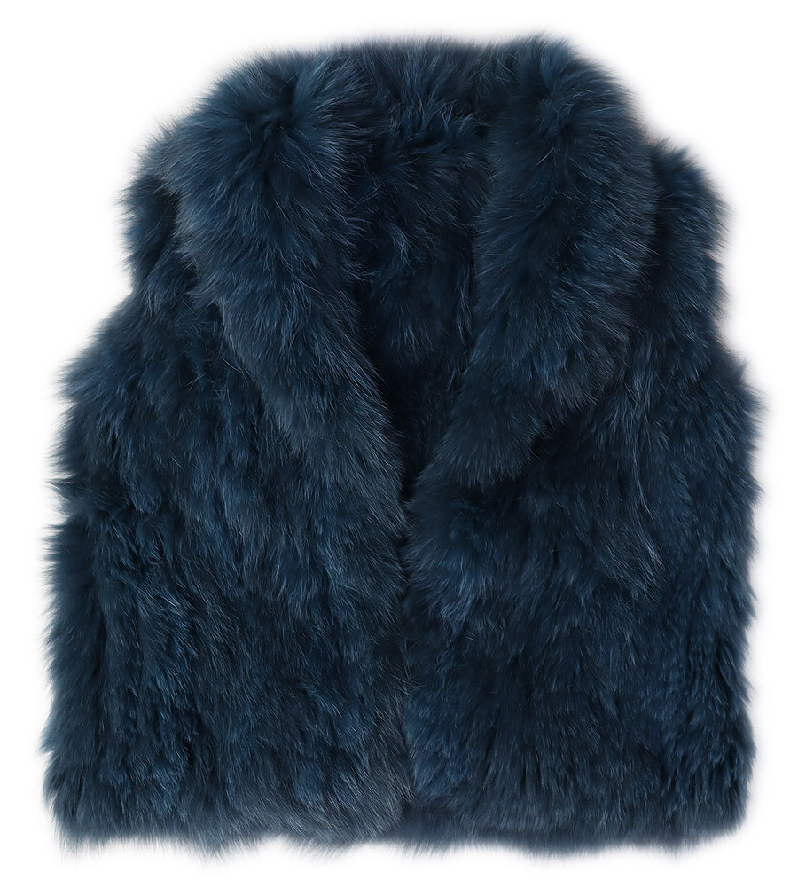 レディースのリアルフォックスFOX／フォックス ファーベストブルーMサイズ新品 レディースのリアルフォックスFOX／フォックス ファーベストブルーM