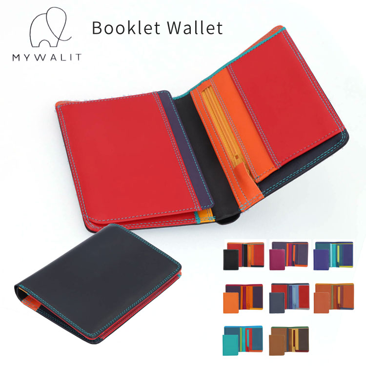 【未使用】MYWALITピンクパープルレザー二つ折り財布（牛革）ロフト購入 公式】mywalit マイワリット [ MYWALIT×miffy ] 限定生産 MY1393-75 2