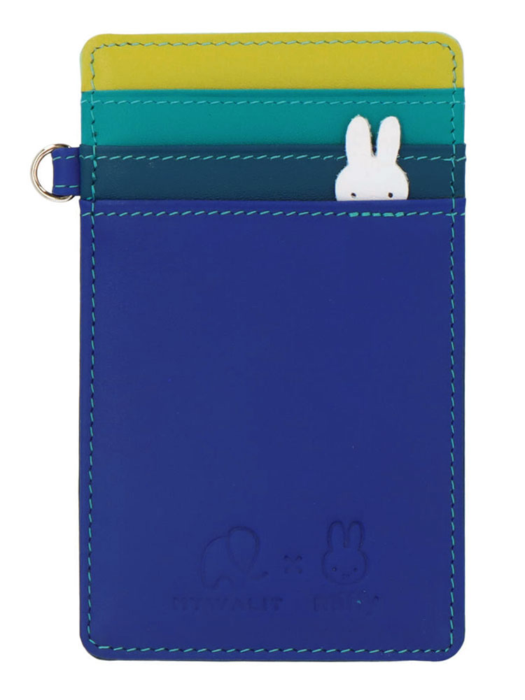 mywalit miffy ミッフィー グッズ 大人 コラボ 牛革 カーフ レザー パスケース 窓付...