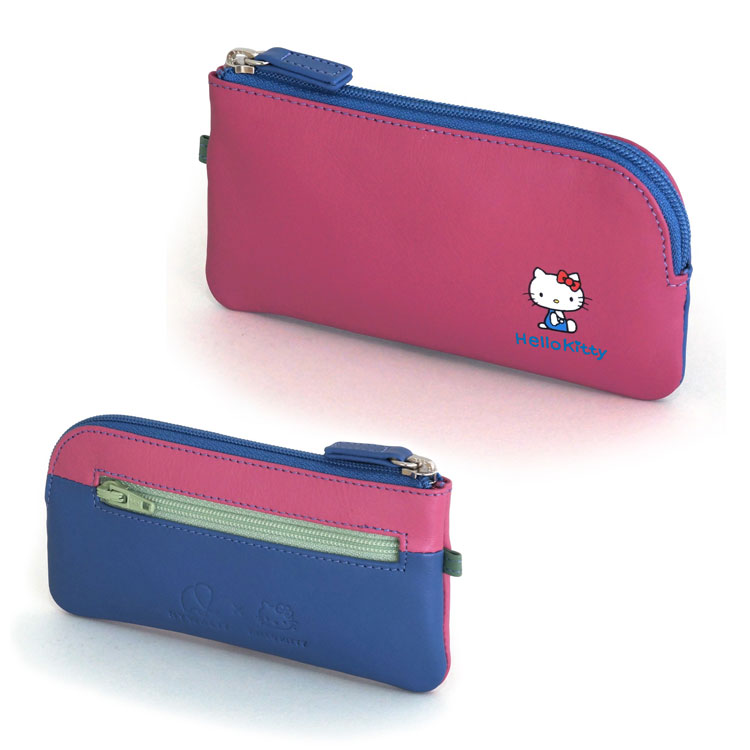 mywalit KITTY ミッフィー コラボ カーフ レザー ポーチ コインケース