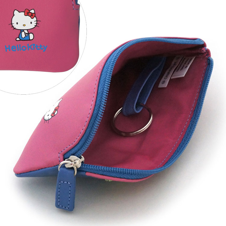mywalit KITTY ミッフィー コラボ カーフ レザー ポーチ コインケース