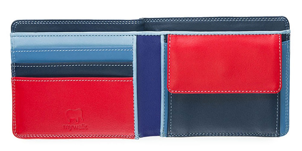 新品未使用　mywalit　本革折りたたみ財布 二つ折り財布 mywalit レディース メンズ マイワリット レザー カーフ