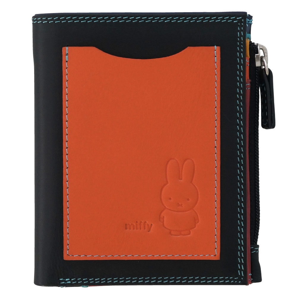 ２つ折り 財布 二つ折り財布 mywalit miffy ミッフィー 9th コラボ 型押し レザー 牛革 カーフ サイフ 2つ折ウォレット MY1393 かわいい マイウォリット | MYWALIT | 01