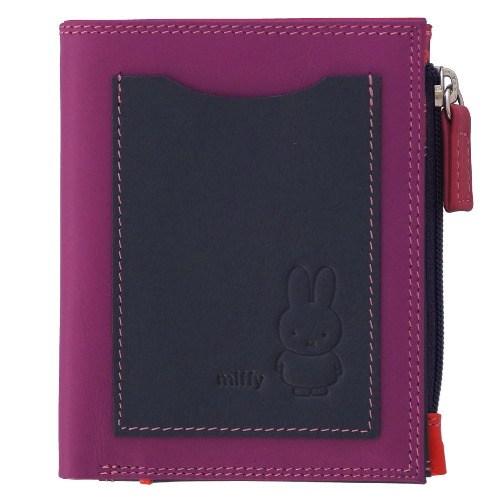 ２つ折り 財布 二つ折り財布 mywalit miffy ミッフィー 9th コラボ 型押し レザー 牛革 カーフ サイフ 2つ折ウォレット MY1393 かわいい マイウォリット | MYWALIT | 02